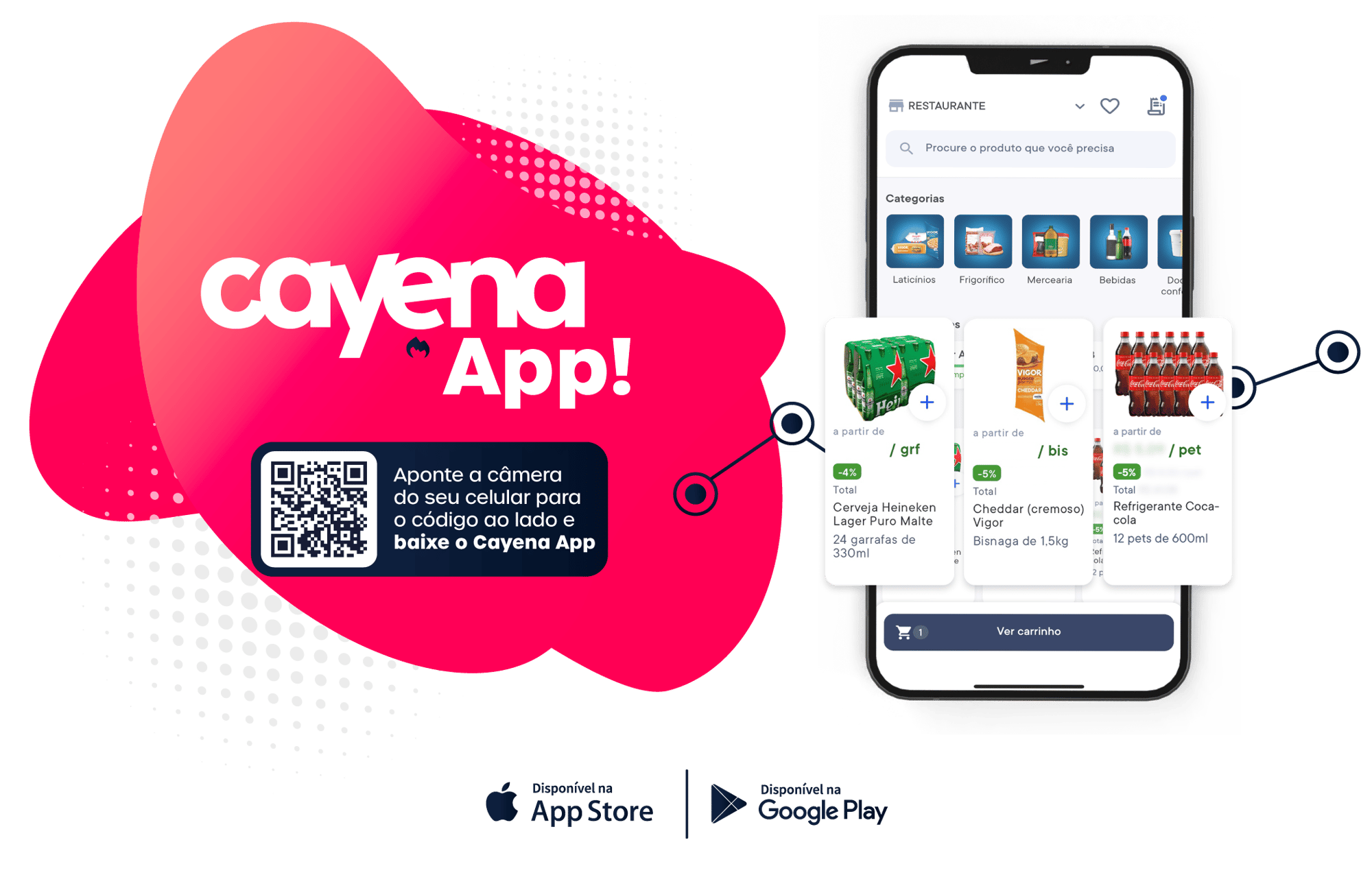 Baixe agora o Cayena App!
